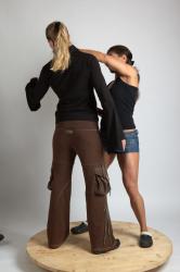 Adult Average White Fist fight Standing poses Casual Women